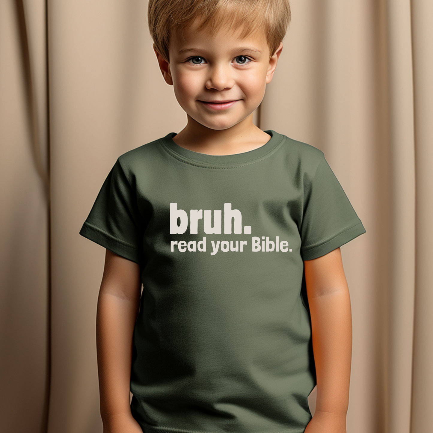 BRUH. Read Your Bible. - Kid's Shirt