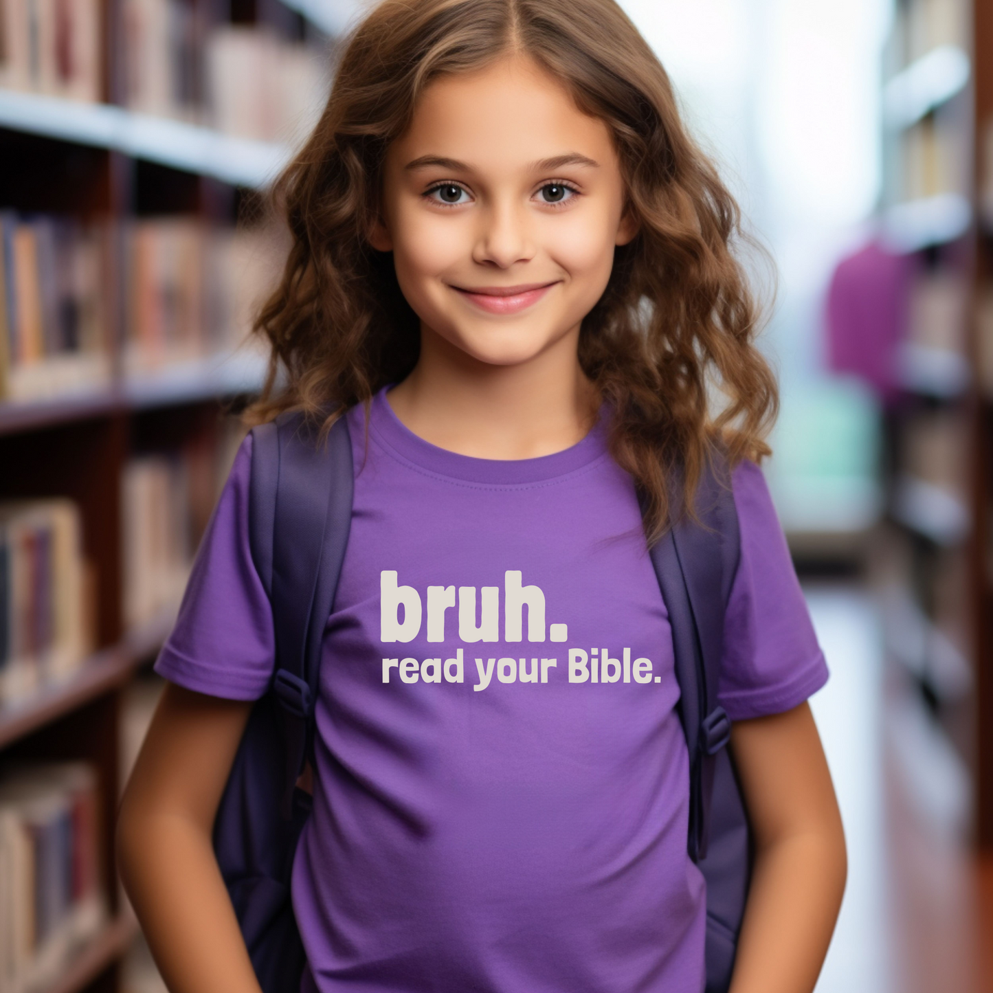 BRUH. Read Your Bible. - Kid's Shirt